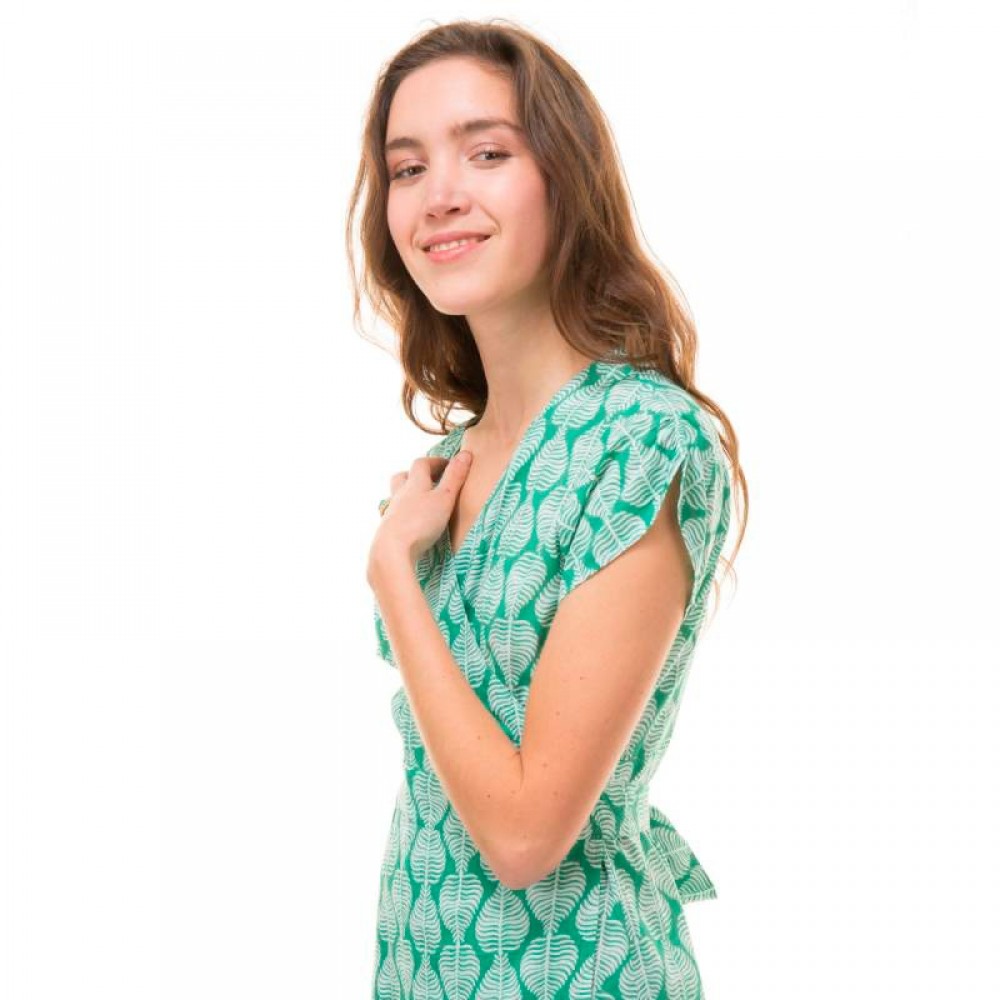 ZEN ETHIC kjole - Anita Cross Dress, Vert