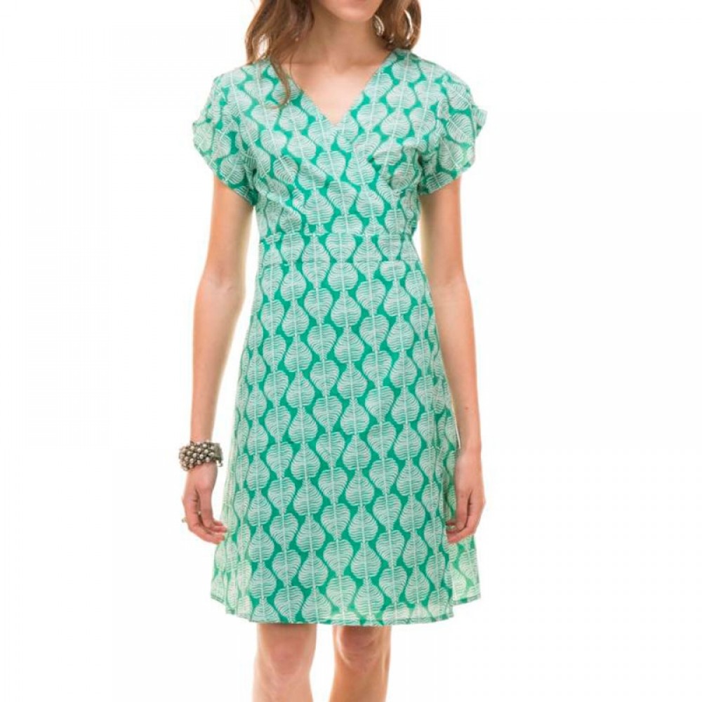 ZEN ETHIC kjole - Anita Cross Dress, Vert