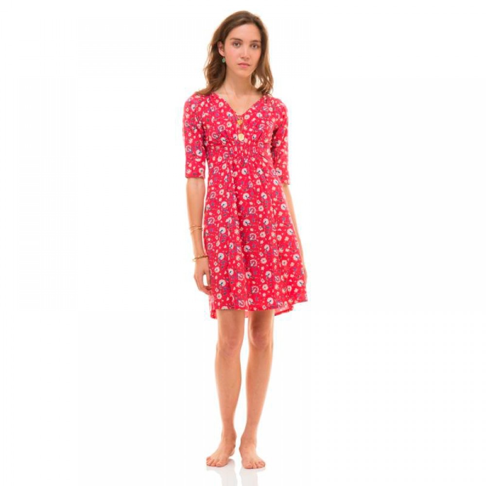 ZEN ETHIC kjole - Robe Lena Dress, Rouge