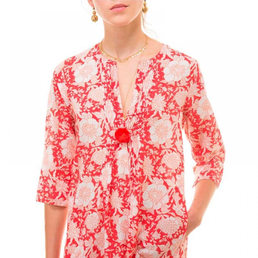 ZEN ETHIC kjole - Robe Louisa Rose, Rouge