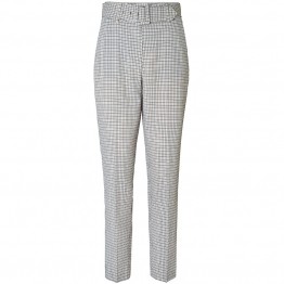2nd One bukser - Kaia 471 Pants, Belted Spring Check 