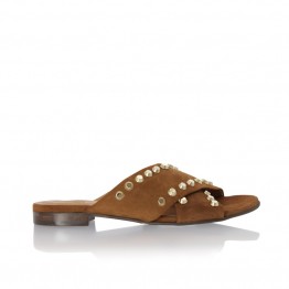 Billi Bi sandal - 6107 Suede 637, Cognac