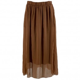 Black Colour nederdel - Maxi Skirt, Camel