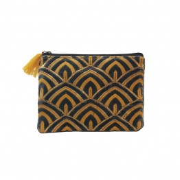 Black Colour pung - AMBER Velvet Medium, Yellow 