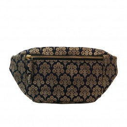 Black Colour taske - EDEN Jacquard Bumbag, Navy