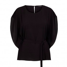 Bruuns Bazaar bluse - Ines Cava Top, Black