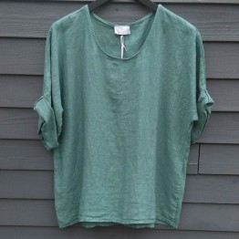 Cabana Living hørbluse - Blouse Lino 1101, Salvia 