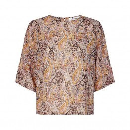 Co'couture bluse - Mahal Blouse, Black Floral 