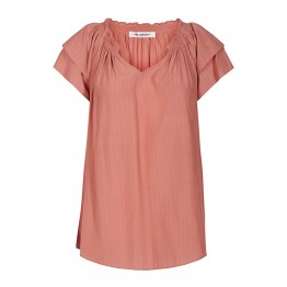 Co'couture bluse - Sunrise Stripe Top, Rose