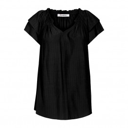 Co'couture bluse - Sunrise Stripe Top, Black