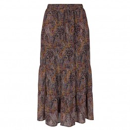 Co'couture nederdel - Mahal Gipsy Skirt, Black Floral 