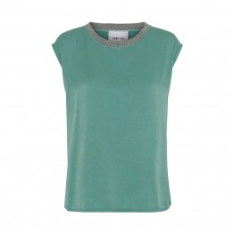 DawnxDare bluse - CELINE Top, Deep Aqua