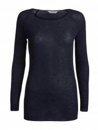 Gai + Lisva bluse - Amalie Solid, Dress Blue