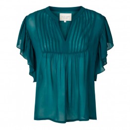 Lollys Laundry bluse - Isabel Top, Petrol