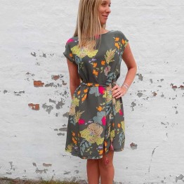 Mos Mosh kjole - Heather Ava Dress, Grape Leaf Flower 