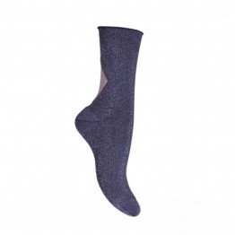 MP Denmark strømper - Ankle Lind, Indigo Blue
