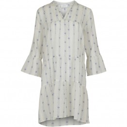 Neo Noir kjole - Gunvor Cotton Dress, Graphic Blue