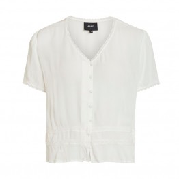 Object bluse - Janette SS Top, Gardenia Object bluse - Janette SS Top, Gardenia