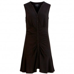 Object kjole - Clarissa SL Short Dress, Black Object kjole - Clarissa SL Short Dress, Black