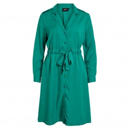 Object kjole - Vera LS Dress, Ultramarine Green Object kjole - Vera LS Dress, Ultramarine Green