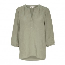 Part Two hørbluse - Lydia Blouse, Vetiver