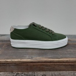 Philip Hog sneakers - Sandy, Canvas, Pine GreenSand