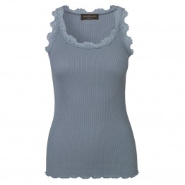 Rosemunde - Silk top regular w/vintage lace, Tradewinds