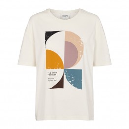 Second Female bluse - Dawn Oversize Tee, Off White