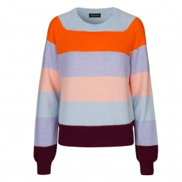 Stine Goya strikbluse - Magdalena Stripes Knitwear, Stripes Dusk