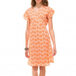 ZEN ETHIC kjole - Anita Cross Dress, Orange