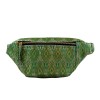Black Colour taske - EDEN Jacquard Bumbag, Green