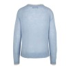 Bruuns Bazaar strikbluse - Cynthia Frida Pullover, Heather Blue