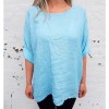 Cabana Living hørbluse - Blouse Lino 1101, Light Blue