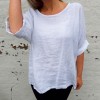 Cabana Living hørbluse - Blouse Lino 1101, White 