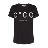 Co'couture bluse - Coco Signature Tee, Black