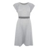 Gai + Lisva kjole - Simone Dress, Light Grey Melange