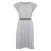 Gai + Lisva kjole - Simone Dress, Light Grey Melange