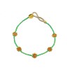 Ibu Jewels armbånd - Lulu Flower, Green