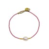 Ibu Jewels armbånd - Lulu Queen Pearl, Pink