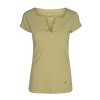Mos Mosh bluse - Troy Tee SS, Shadow Lime