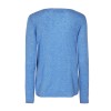 Mos Mosh strikbluse - Sophia O-neck Cashmere, Ultramarine 
