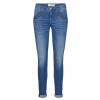 Mos Mosh jeans - Naomi Shine Stitch, Dark Blue Denim
