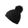 MP Denmark hue - CHUNKY OSLO Beanie w. fur, Black