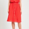 Object nederdel - Lemon Midi Skirt, Poppy Red