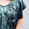 Peak A Boo bluse - Charlotte Silk Satin Top