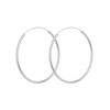 Pernille Corydon øreringe - Midi Plain Hoop, Sølv 