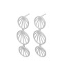 Pernille Corydon øreringe - Sunray Earrings 35 mm, Sølv