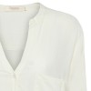 Rabens Saloner bluse - Etna Herringbone Classic Shirt, Milk