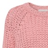 Rabens Saloner strikbluse - Rope Knit Boxy Sweater, Rose