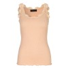 Rosemunde - Silk top regular w/vintage lace, Nude 